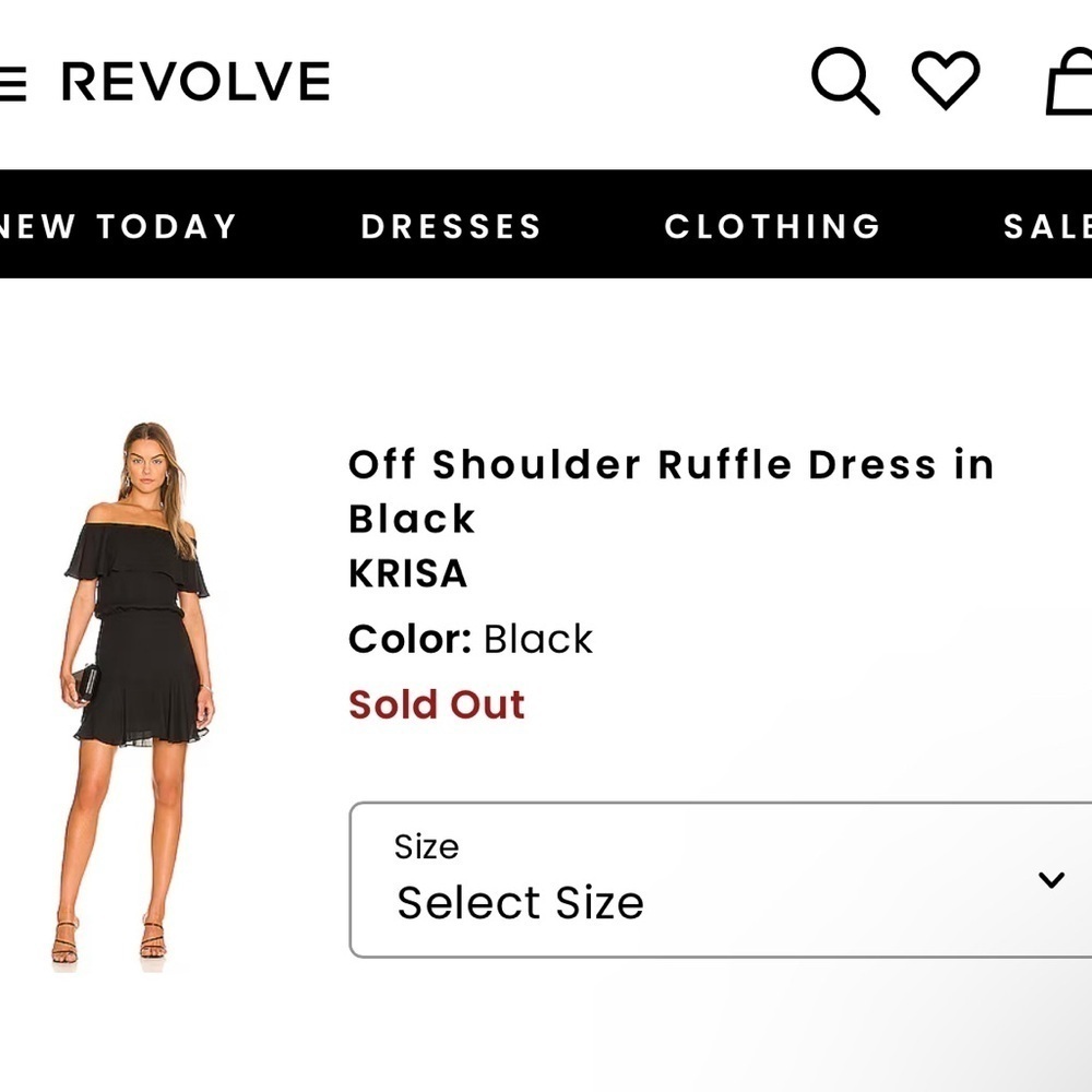 Black Ruffled Off-Shoulder Mini Sundress - Picture 2 of 5